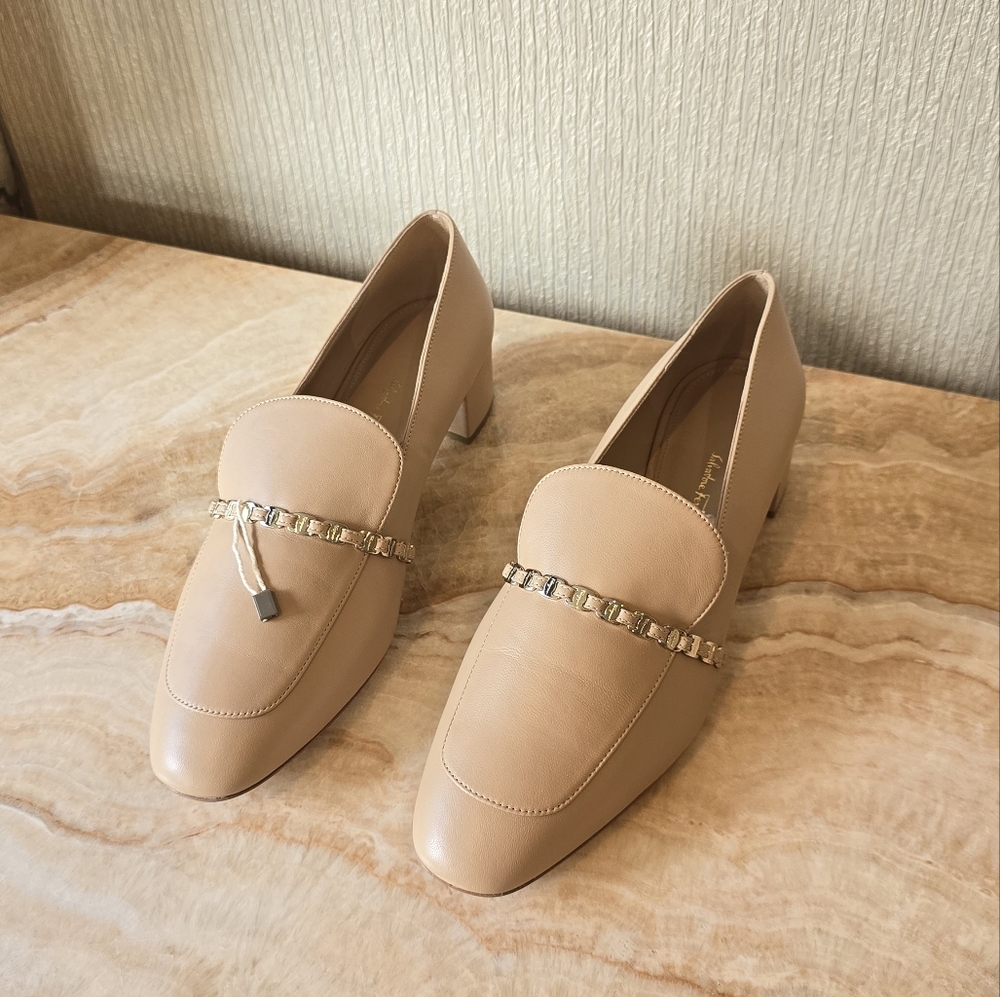 Salvatore Ferragamo Tilos Chain Link Loafers Salvatore Ferragamo Tilos Pump